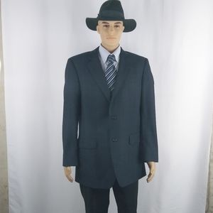 Jos. A. Bank navy blue blazer jacket men size 42L